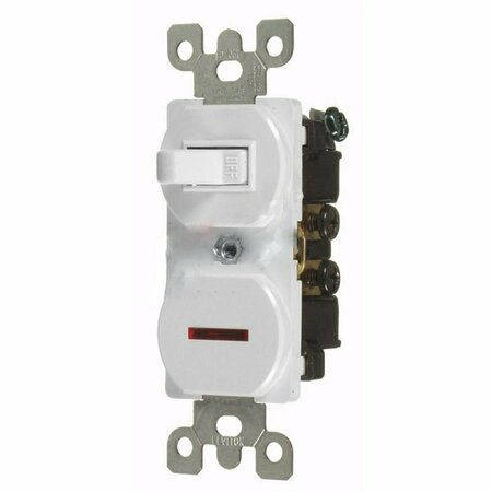 AMERICAN IMAGINATIONS 15 AMP Rectangle White Electrical Switch and Outlet Plastic-Aluminum AI-36823
